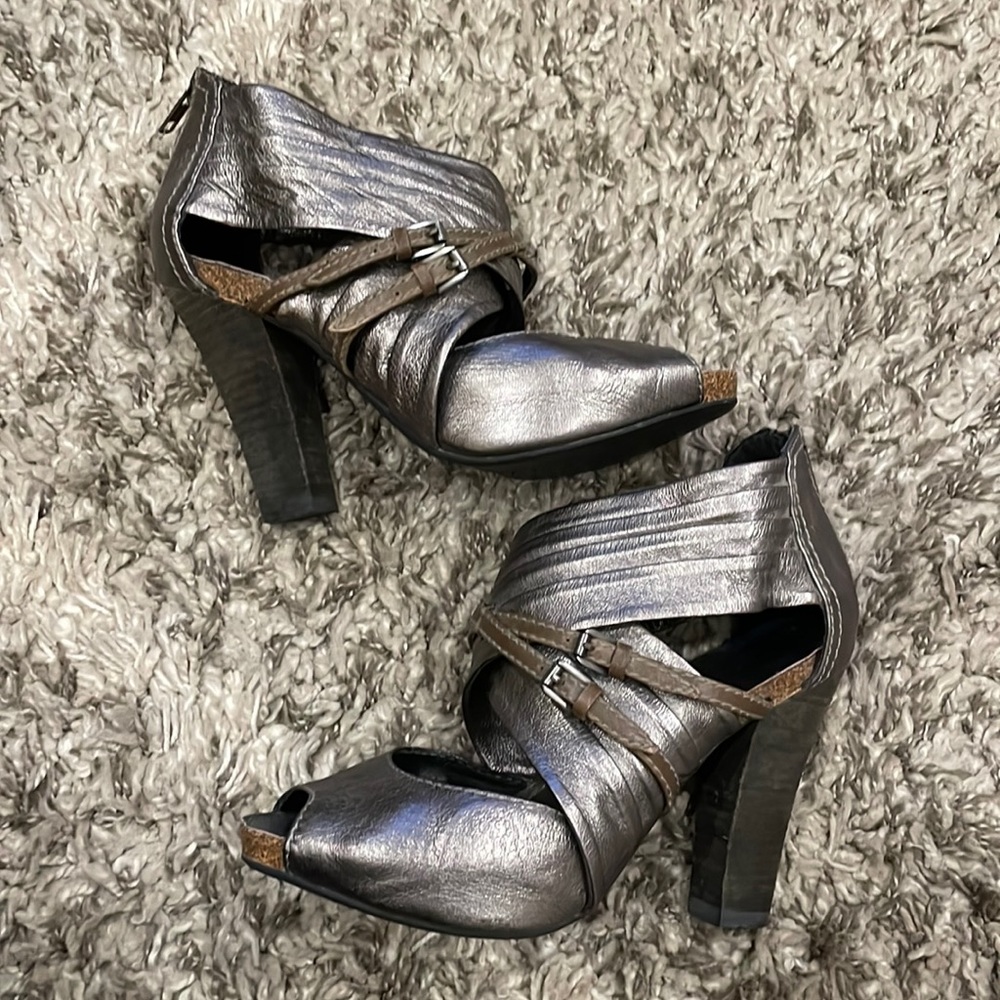 Apepazza Leather Heels Size 8